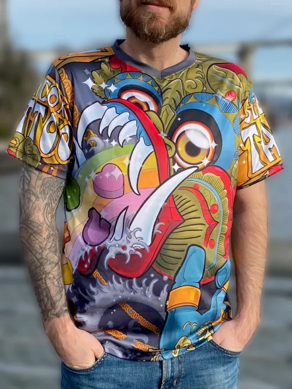 Bali Charms All Over Print T-shirt by Sean Cox Tattoo