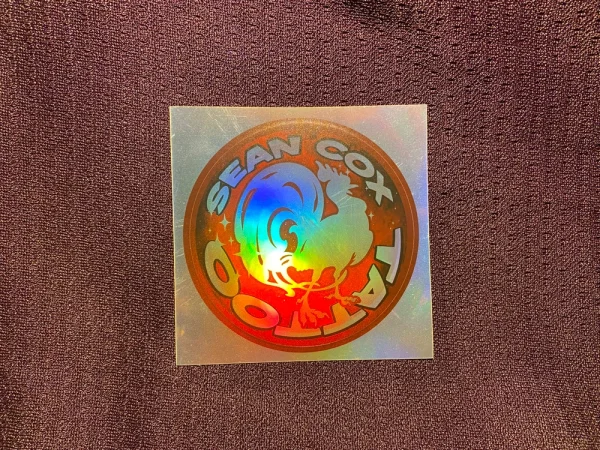 Sean Cox Tattoo Hologram Cock Sticker