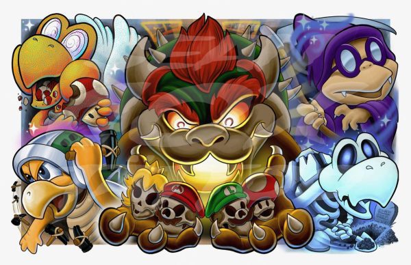 Super Mario Koopa Art Print 17x11” Sean Cox Tattoo Vancouver