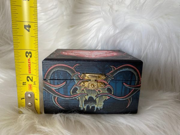 Hand painted stash box by Sean Cox Tattoo, Vancouver