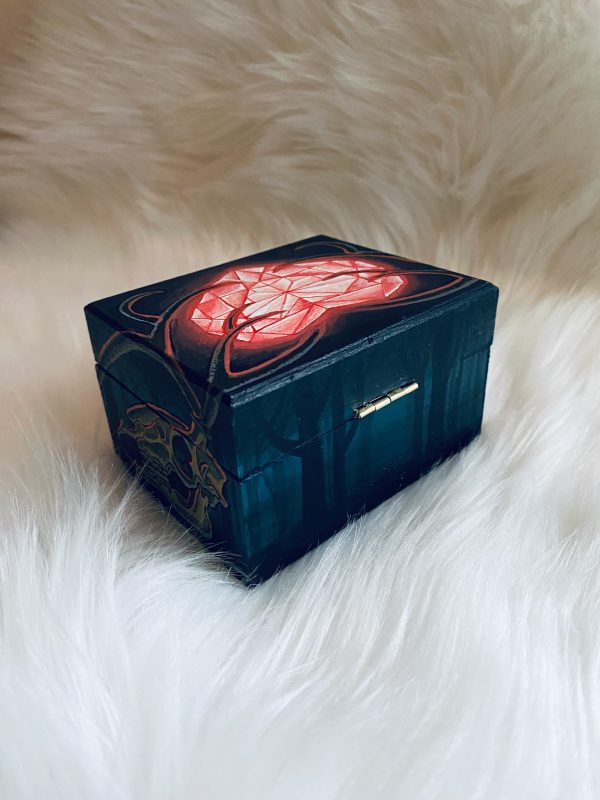 Hand painted stash box by Sean Cox Tattoo, Vancouver