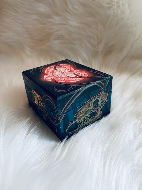 Hand painted stash box by Sean Cox Tattoo, Vancouver