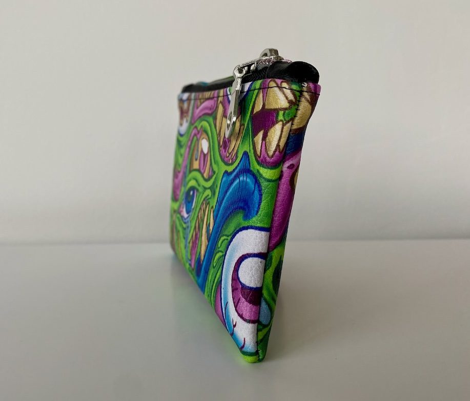 green-monster-stash-bag-tattoo-new-westminster-side Green monster stash bag side view with zipper