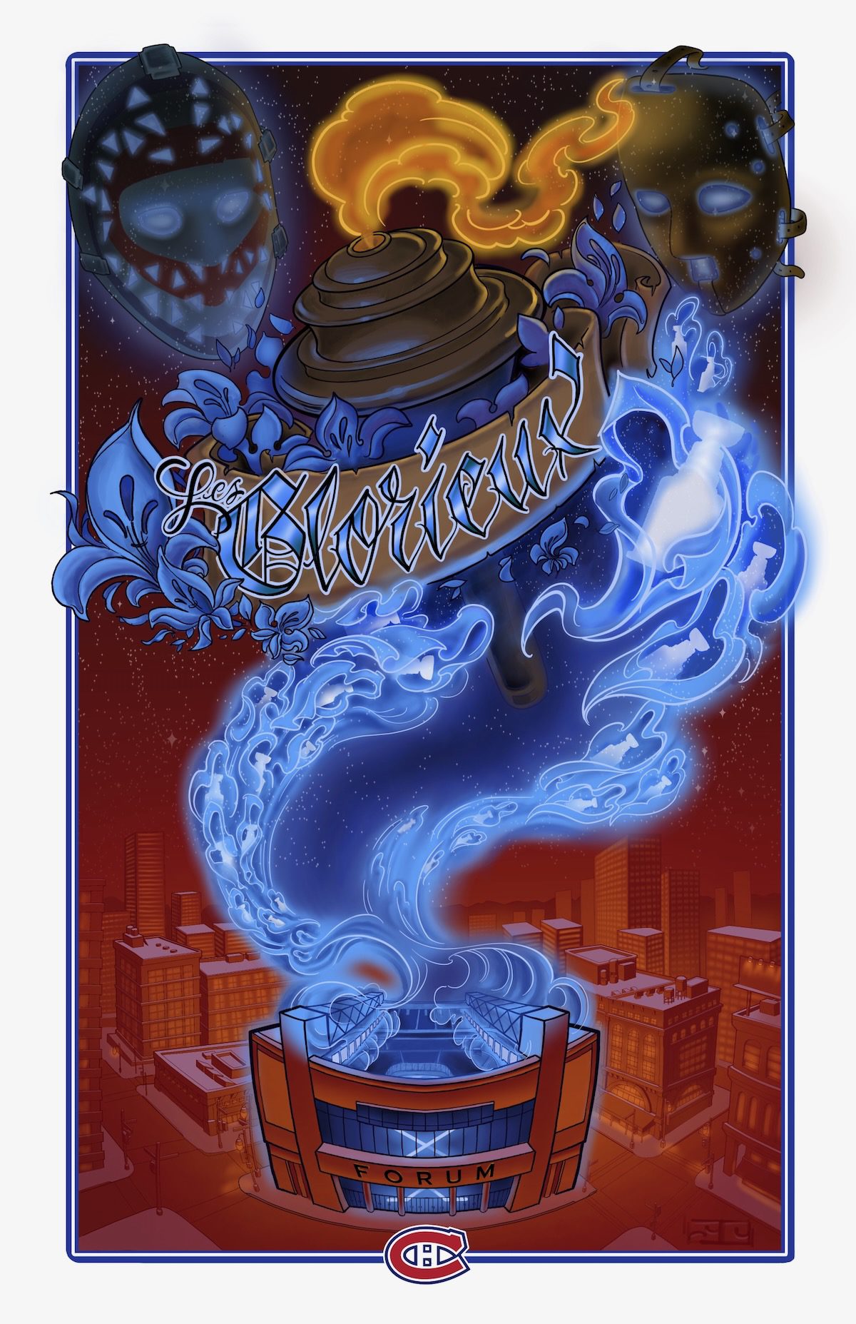 From Failing Hands We Throw The Torch Print From Failing Hands We Throw the Torch- Canadiens- Art Print