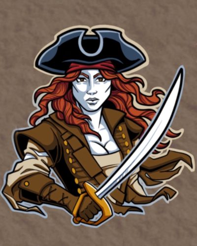 Pirate Woman Tattoo Flash New Westminster Vancouver