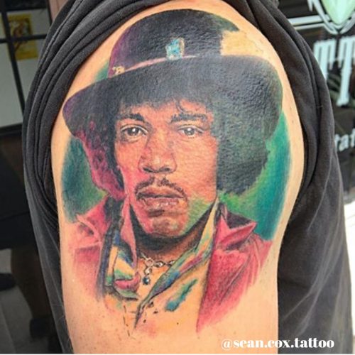 Color Realism Jimmy Hendrix Tattoo, Sean Cox, Coquitlam