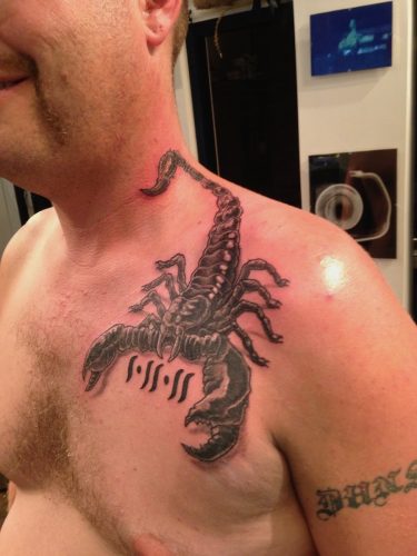 Bold Shoulder Scorpion – Vancouver Tattoo
