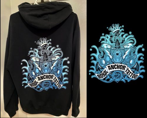 Royal Anchor Tattoo Hoodie Design Vancouver