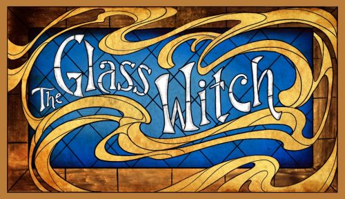 Art nouveau business card design for The Glass Witch