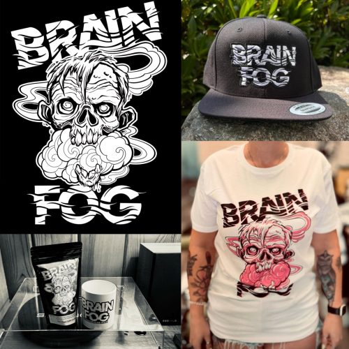 Brain Fog Band Logo and Merch Design