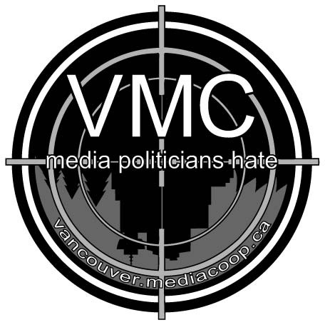 Vancouver Media Co-op logo with crosshairs and skyline