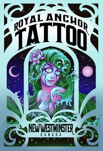 Royal Anchor Tattoo Siren Poster – New Westminster