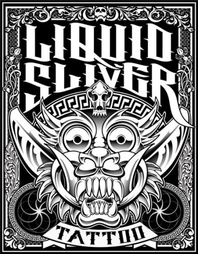 Liquid Sliver Tattoo shop poster by Sean Cox